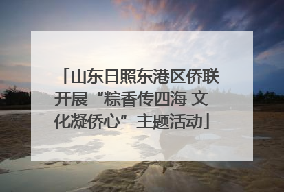 山东日照东港区侨联开展“粽香传四海 文化凝侨心”主题活动