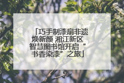 巧手制漆扇非遗焕新颜 湘江新区智慧图书馆开启“书香染漆”之旅
