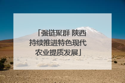 强链聚群 陕西持续推进特色现代农业提质发展
