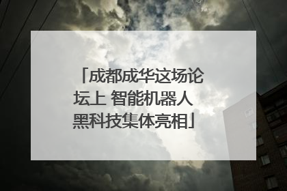 成都成华这场论坛上 智能机器人黑科技集体亮相