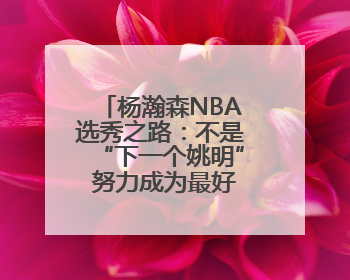杨瀚森NBA选秀之路：不是“下一个姚明” 努力成为最好的自己