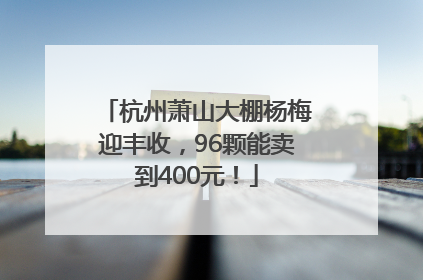杭州萧山大棚杨梅迎丰收，96颗能卖到400元！