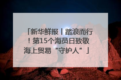 新华鲜报丨踏浪而行！第15个海员日致敬海上贸易“守护人”