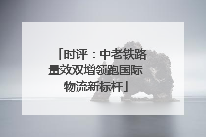 时评：中老铁路量效双增领跑国际物流新标杆