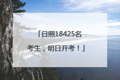日照18425名考生，明日开考！