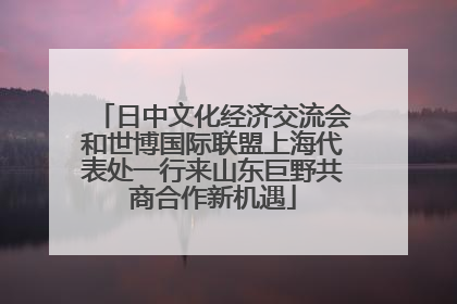 日中文化经济交流会和世博国际联盟上海代表处一行来山东巨野共商合作新机遇