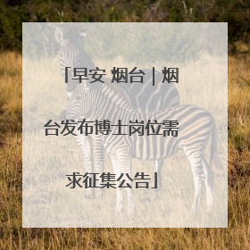 早安 烟台｜烟台发布博士岗位需求征集公告