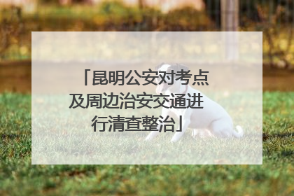 昆明公安对考点及周边治安交通进行清查整治