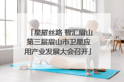 星耀丝路 智汇眉山 第三届眉山市卫星应用产业发展大会召开