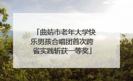 曲靖市老年大学快乐男孩合唱团首次跨省实践斩获一等奖