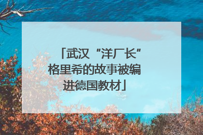 武汉“洋厂长”格里希的故事被编进德国教材