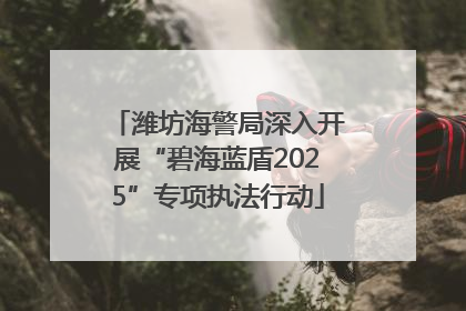 潍坊海警局深入开展“碧海蓝盾2025”专项执法行动