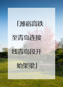 潍宿高铁至青岛连接线青岛段开始架梁