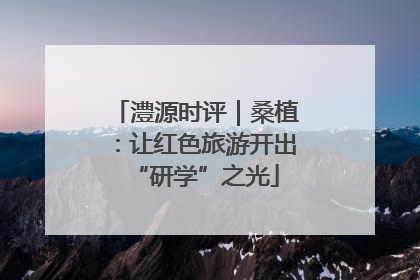 澧源时评｜桑植：让红色旅游开出“研学”之光