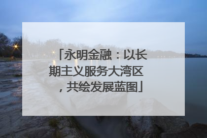 永明金融：以长期主义服务大湾区，共绘发展蓝图