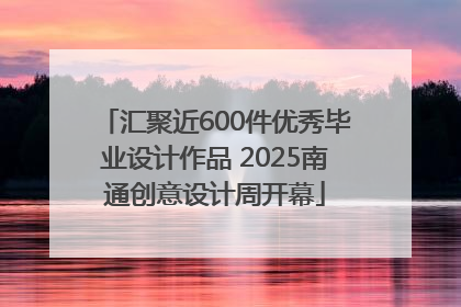 汇聚近600件优秀毕业设计作品 2025南通创意设计周开幕
