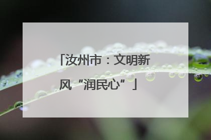 汝州市：文明新风“润民心”