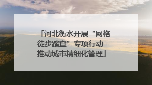 河北衡水开展“网格徒步踏查”专项行动 推动城市精细化管理