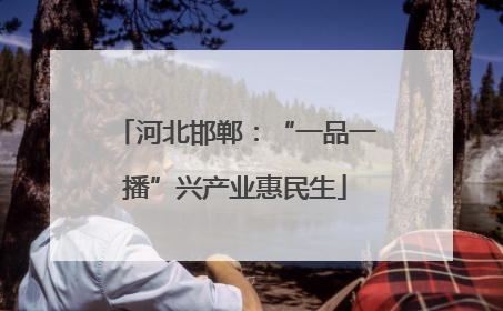 河北邯郸：“一品一播”兴产业惠民生