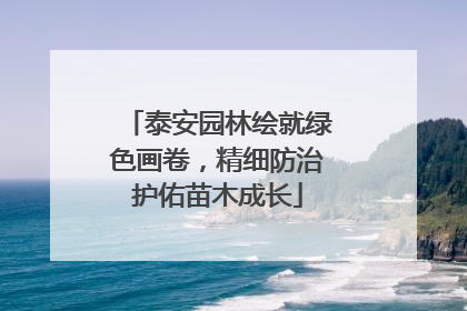 泰安园林绘就绿色画卷，精细防治护佑苗木成长