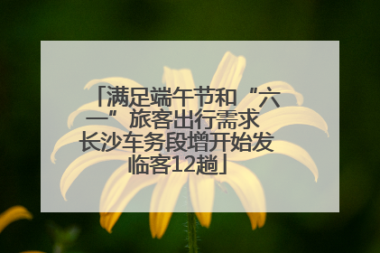 满足端午节和“六一”旅客出行需求 长沙车务段增开始发临客12趟