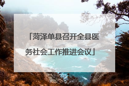 菏泽单县召开全县医务社会工作推进会议