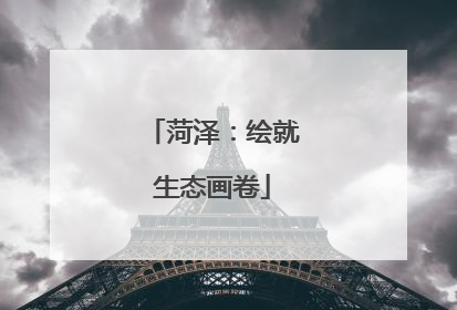 菏泽：绘就生态画卷