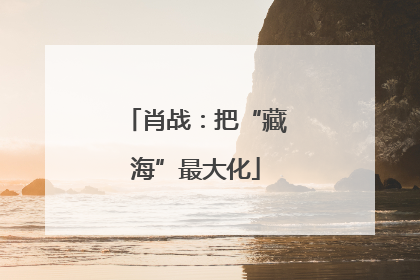 肖战：把“藏海”最大化