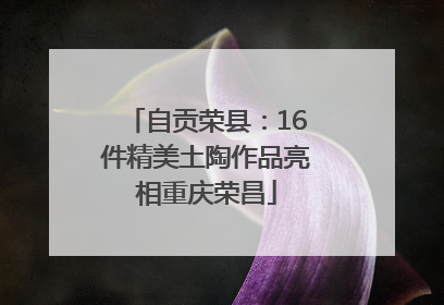 自贡荣县：16件精美土陶作品亮相重庆荣昌