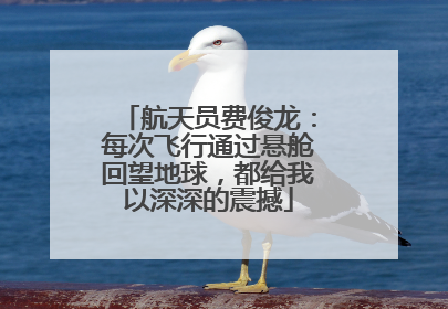 航天员费俊龙：每次飞行通过悬舱回望地球，都给我以深深的震撼