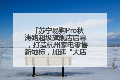 苏宁易购Pro秋涛路超级旗舰店启幕，打造杭州家电零售新地标，加速“大店攻略”全省布局
