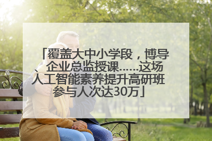 覆盖大中小学段，博导、企业总监授课……这场人工智能素养提升高研班参与人次达30万