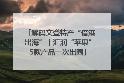 解码文登特产“借港出海”丨汇润“苹果”5款产品一次出圈