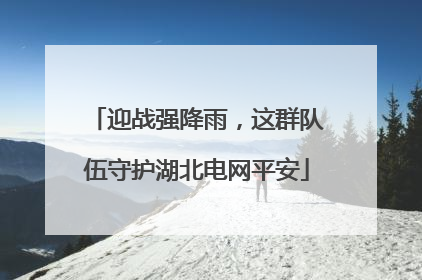 迎战强降雨，这群队伍守护湖北电网平安