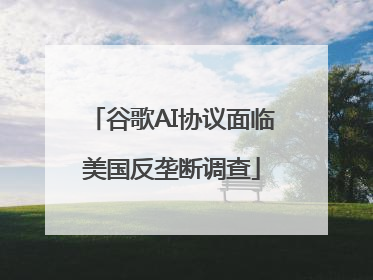 谷歌AI协议面临美国反垄断调查