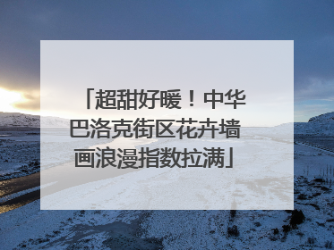 超甜好暖！中华巴洛克街区花卉墙画浪漫指数拉满