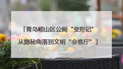 青岛崂山区公厕“变形记” 从隐秘角落到文明“会客厅”