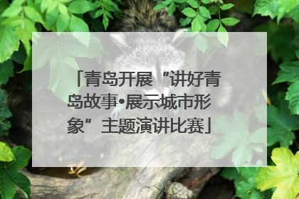 青岛开展“讲好青岛故事•展示城市形象”主题演讲比赛