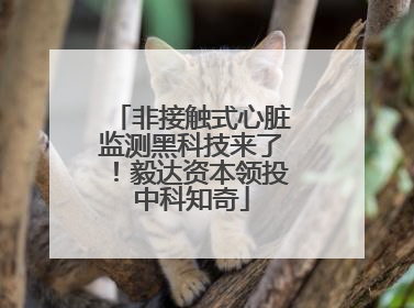 非接触式心脏监测黑科技来了！毅达资本领投中科知奇