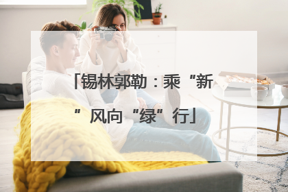 锡林郭勒：乘“新”风向“绿”行