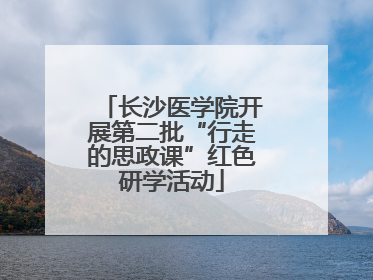 长沙医学院开展第二批“行走的思政课”红色研学活动