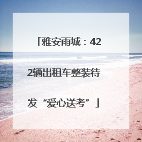 雅安雨城：422辆出租车整装待发“爱心送考”
