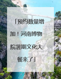 预约数量增加！河南博物院暑期文化大餐来了