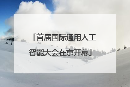 首届国际通用人工智能大会在京开幕