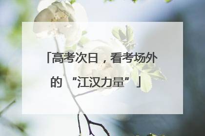 高考次日，看考场外的 “江汉力量”