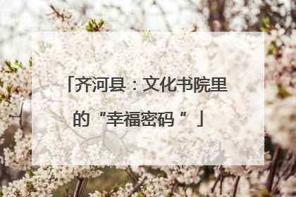 齐河县：文化书院里的“幸福密码 ”