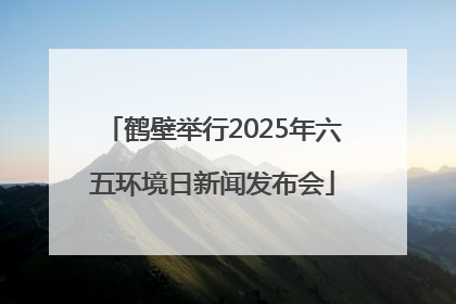 鹤壁举行2025年六五环境日新闻发布会