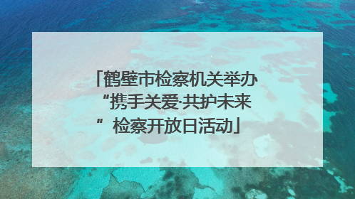 鹤壁市检察机关举办“携手关爱·共护未来”检察开放日活动