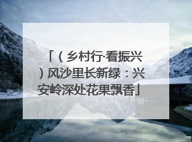 （乡村行·看振兴）风沙里长新绿：兴安岭深处花果飘香