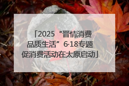 2025“晋情消费 品质生活”6·18专题促消费活动在太原启动